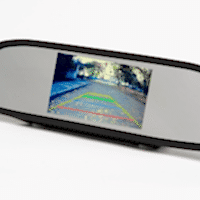 Зеркало с монитором - Тонирование, бронирование и ремонт автостекол, установка автосигнализаций, парктроника, ремонт кожи, химчистка автомобиля, Бронтон, Алматы