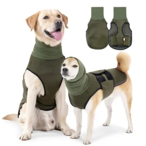 Noise-proof Dog Calming Hoodie Anxiety Relief Breathable Pet Earmuff Noise Protection Reflective Dog Vest Jacket Small Large Dog