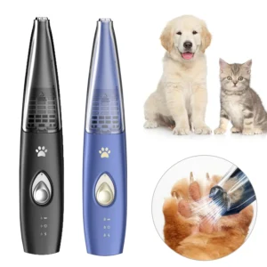 Pet Paw Trimmer for Dog Cat with Vacuum Suction Professional 2 Modes Cordless Electric Dog Grooming Clippers for Cats Paws Face