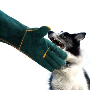 Anti-Bite Safety Gloves Leather Pets Grip Biting Protective Gloves for Catch Dog Cat Reptile Animal Grasping Training Gloves
