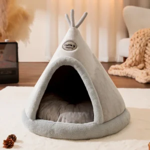 Dog Kennel Warm Winter Dog House Mat Detachable Washable Dogs Bed Nest Deep Sleep Tent for Medium Large Dogs House Supplies