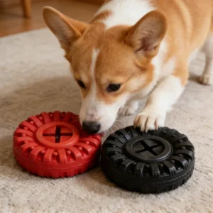 TPR Food Hiding Tire Dog Play Toy Indestructible Safe Large Dogs Tooth Chew Tough Puppy Toys Resistant Pet Supplies Molar Toys
