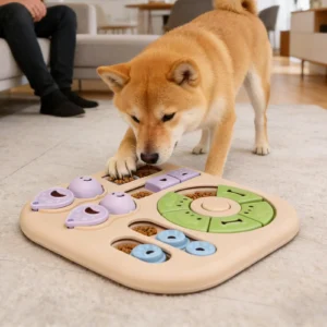 Non-Slip Interactive Slow Feeder Interactive Dog Toys Puzzle Games Dog Treat Toy for Puppy Kitten Cat Mental Stimulation Boredom