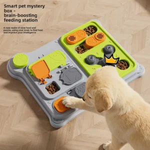 Pet Puzzle Feeder Toy: Interactive treat dispenser designed for IQ training, perfect for small to medium dogs, new arrival.